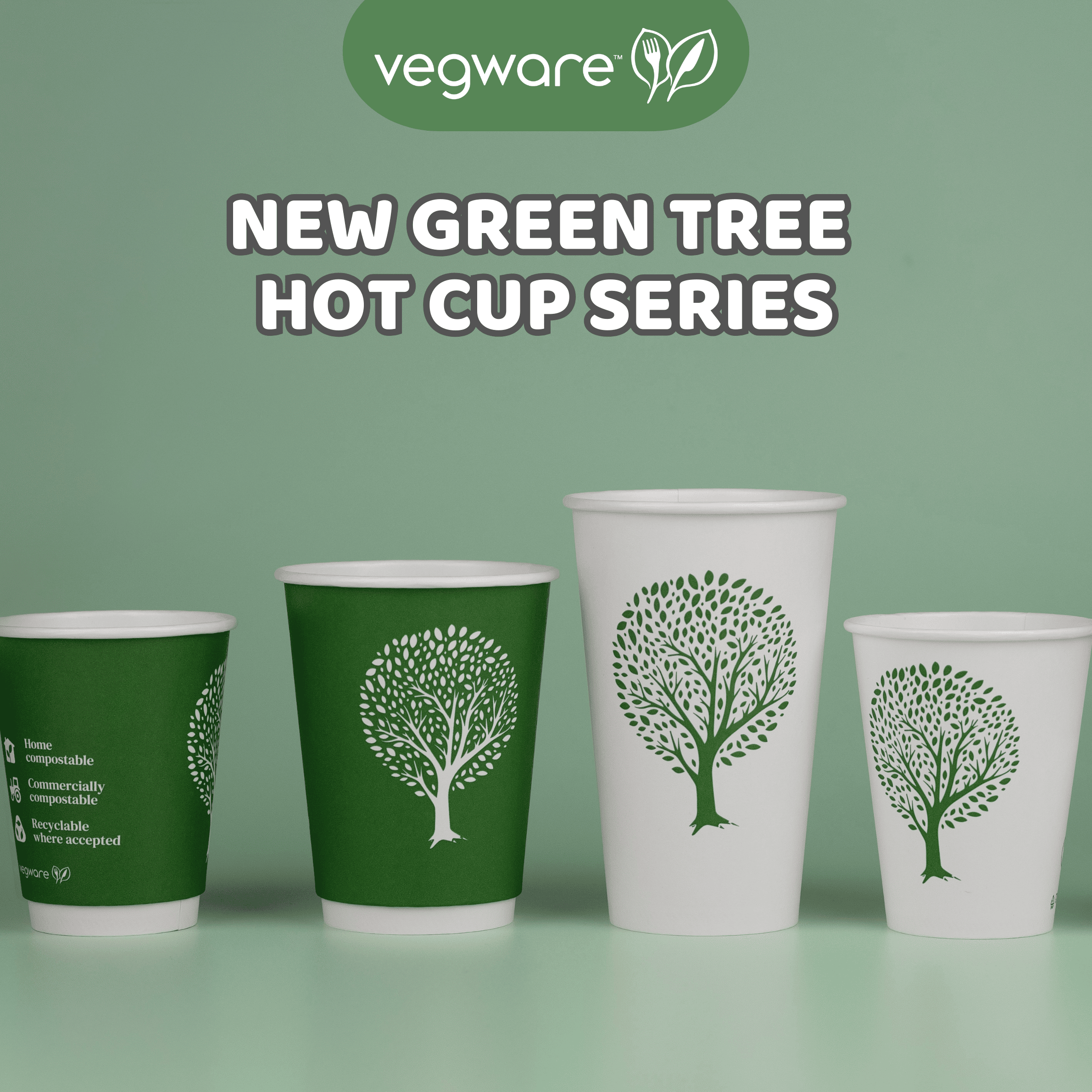 Plastic Ban Compliant - New Green Tree Cup Series!