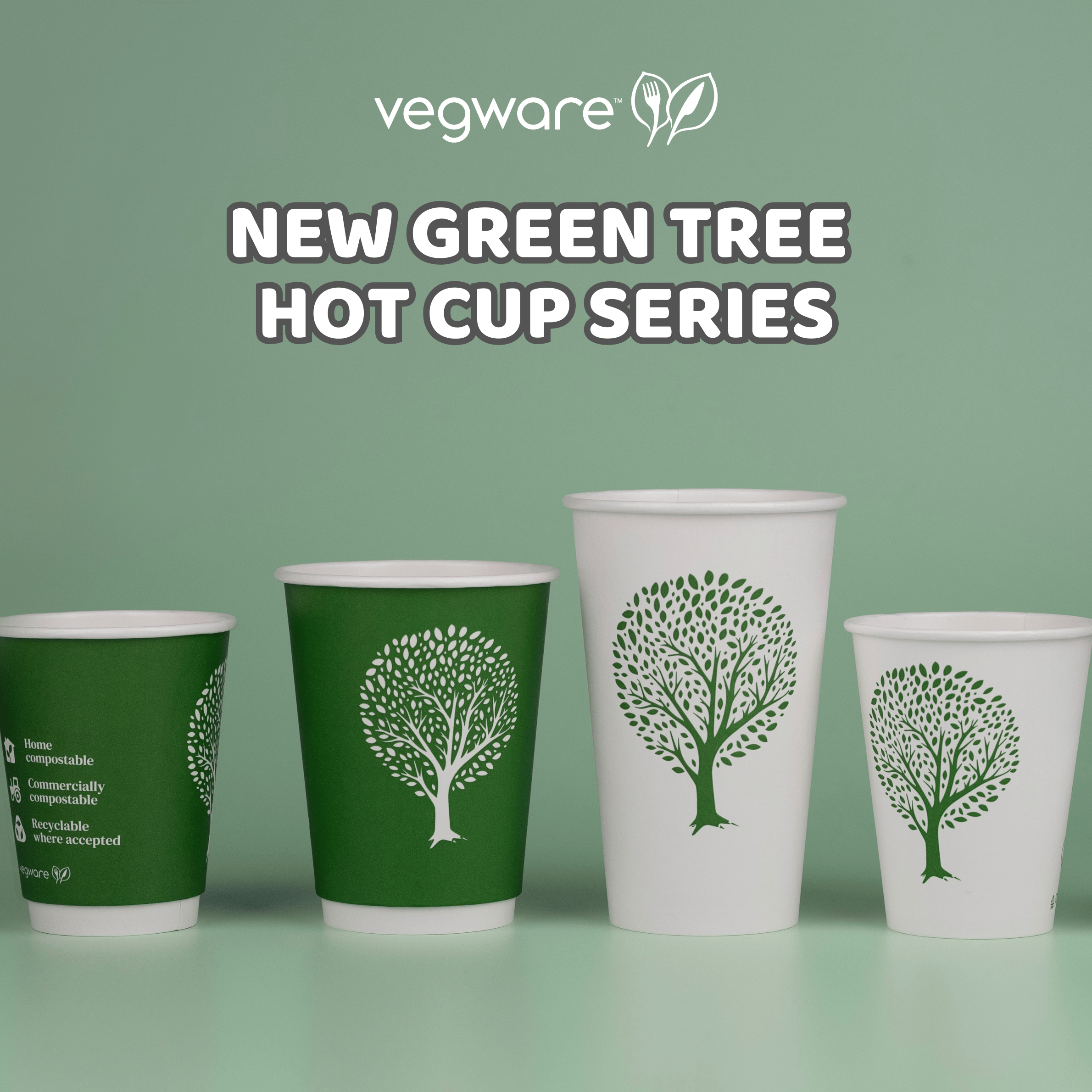 Plastic Ban Compliant - New Green Tree Cup Series!